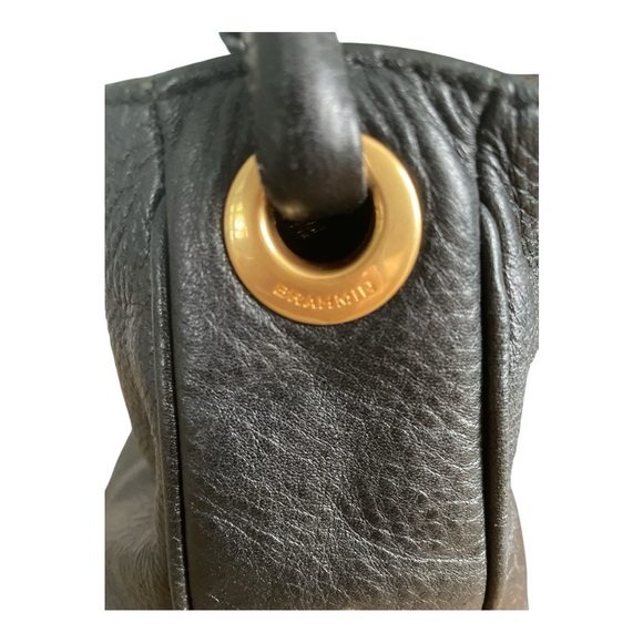 Sleek Brahmin Black Leather Hobo Bag with Slouchy Design - Picture 3 of 8